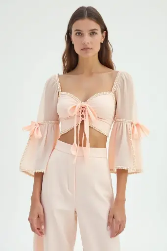 Peach Pearl Belle Top