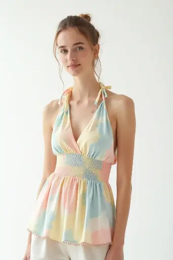Sorbet Skies Halter Top